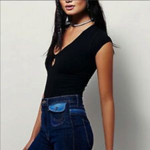 Free people key hole top